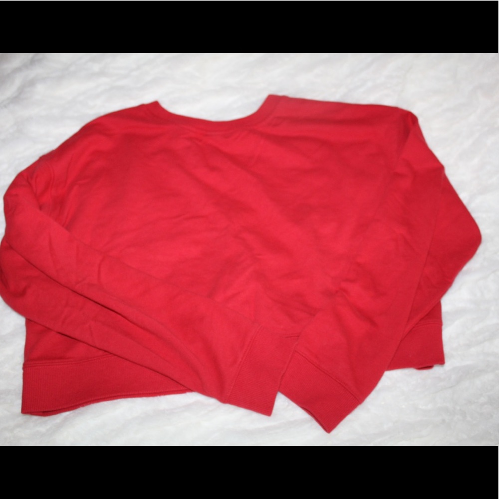 red cropped jacket